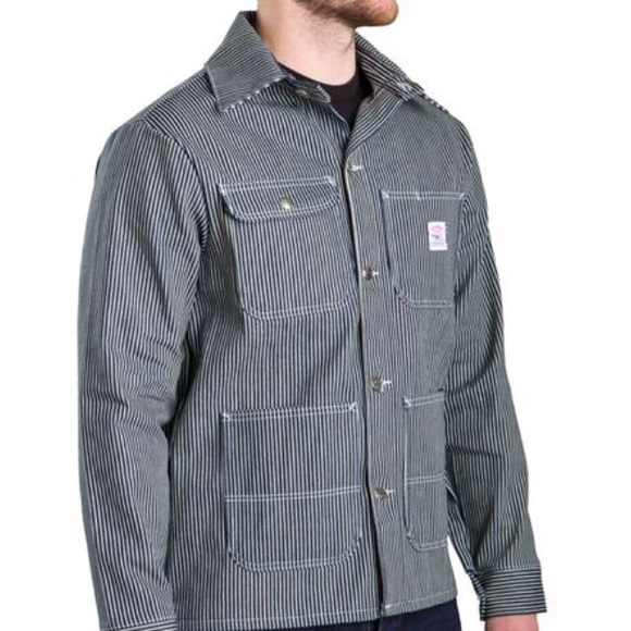 Pointer Brand Lc King Jackets Coats Hickory Stripe Chore Coat